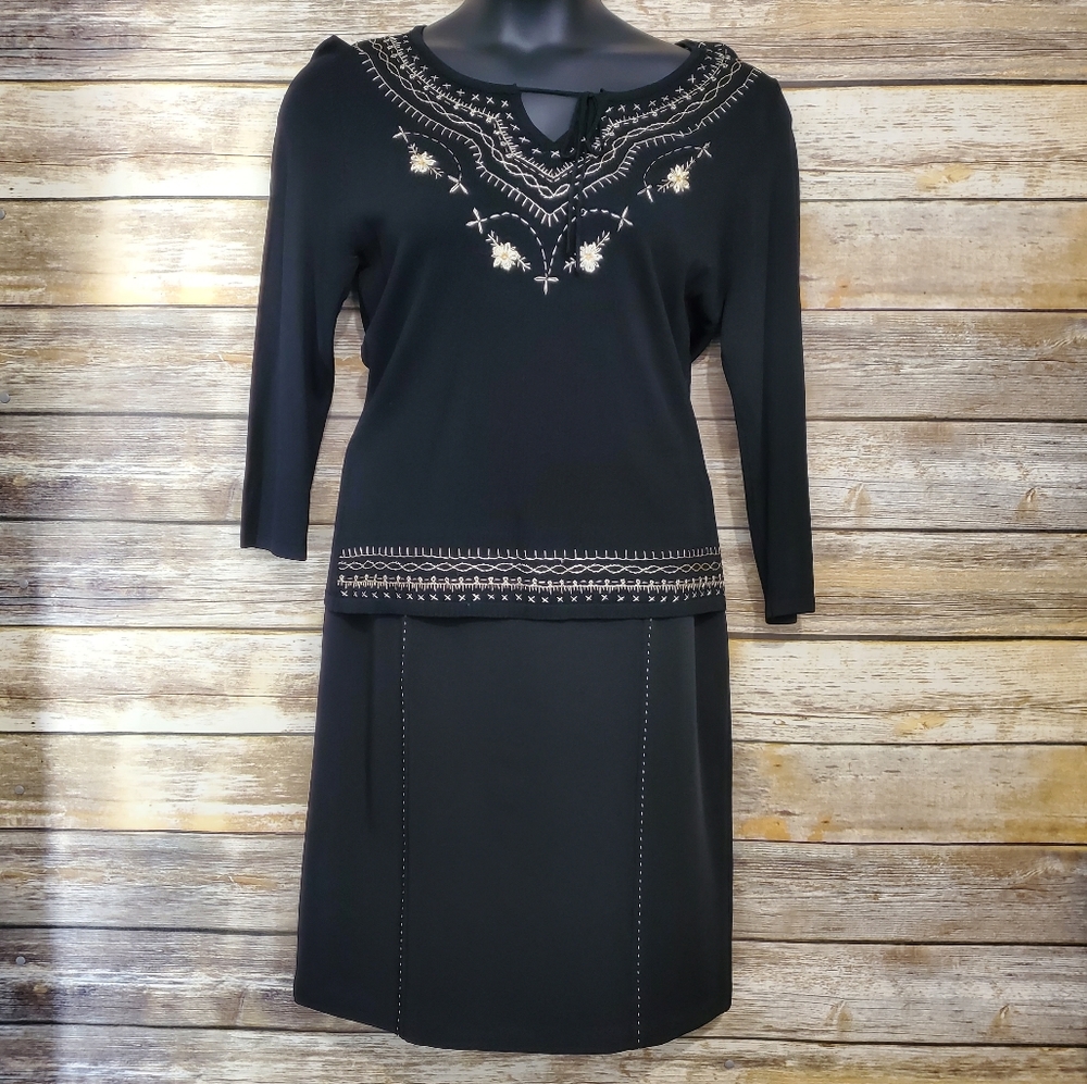 Studio JPR Embroidered Knit Top